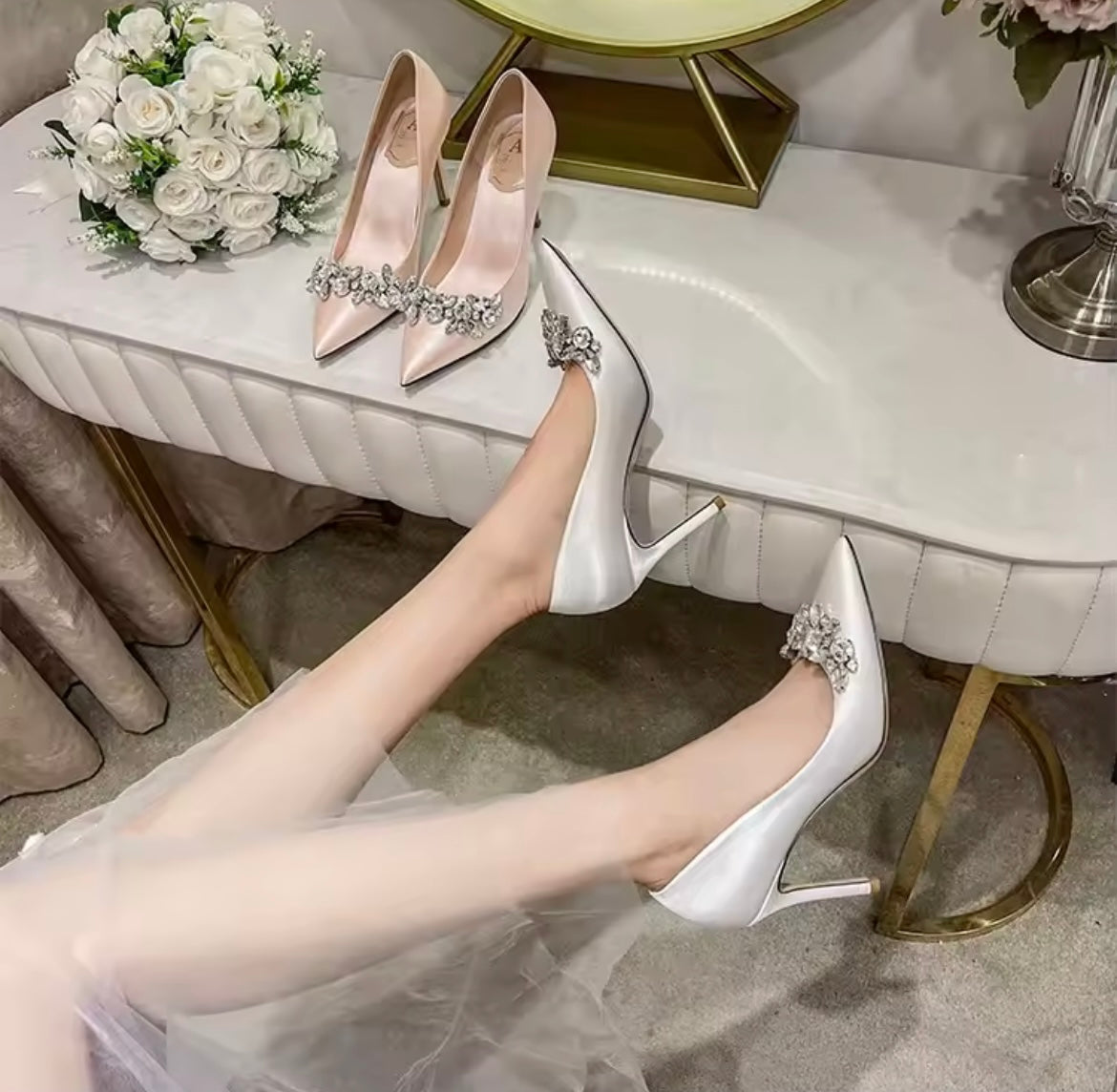Gloria Heels Gold Size 2 IN STOCK
