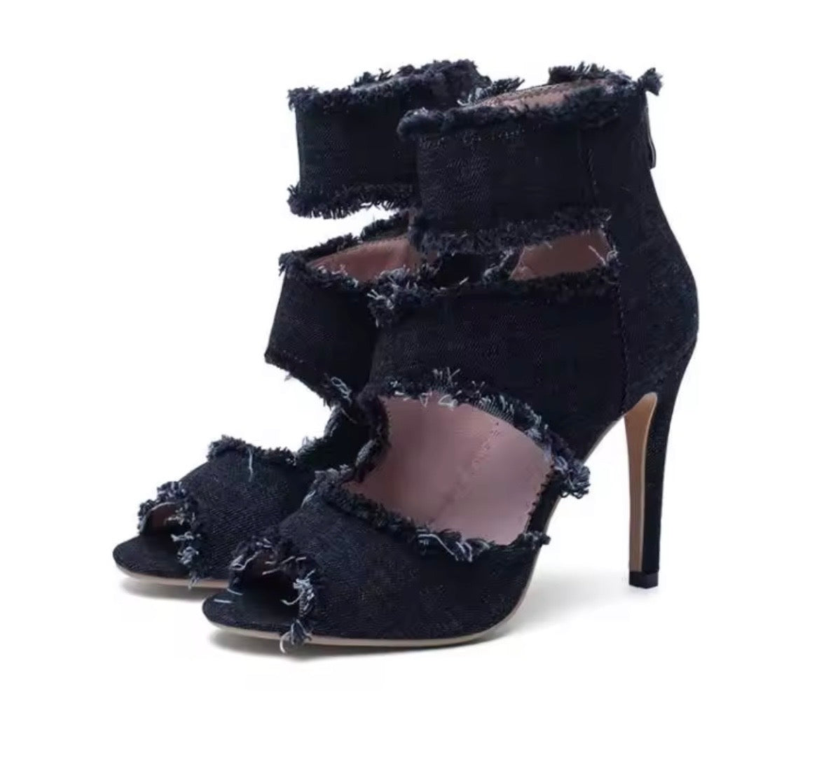 Dena Denim Heels