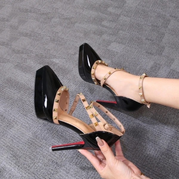 Ella Rockstud Caged Platforms
