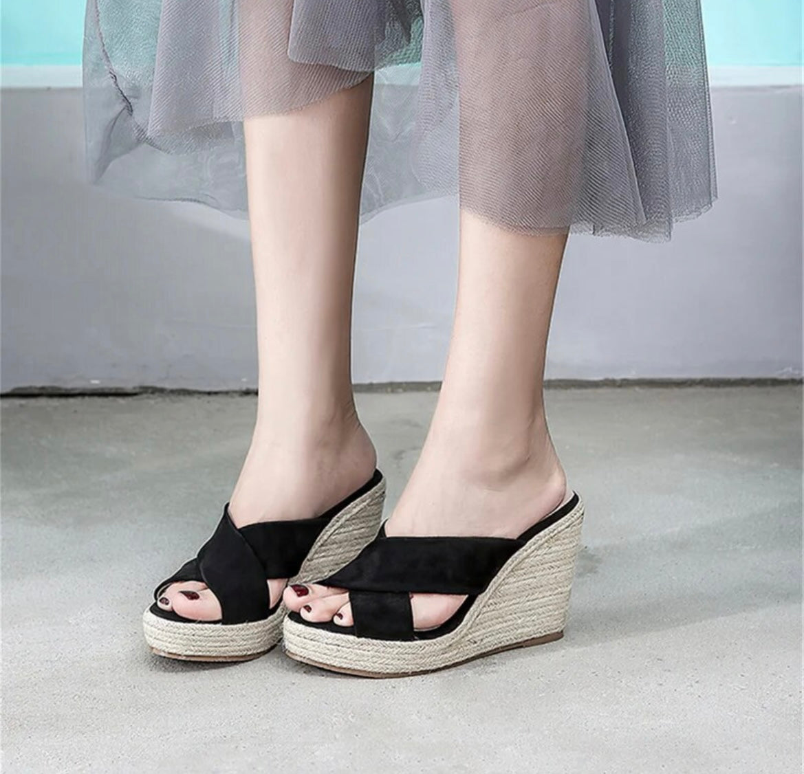 Sasha Wedge Sandals