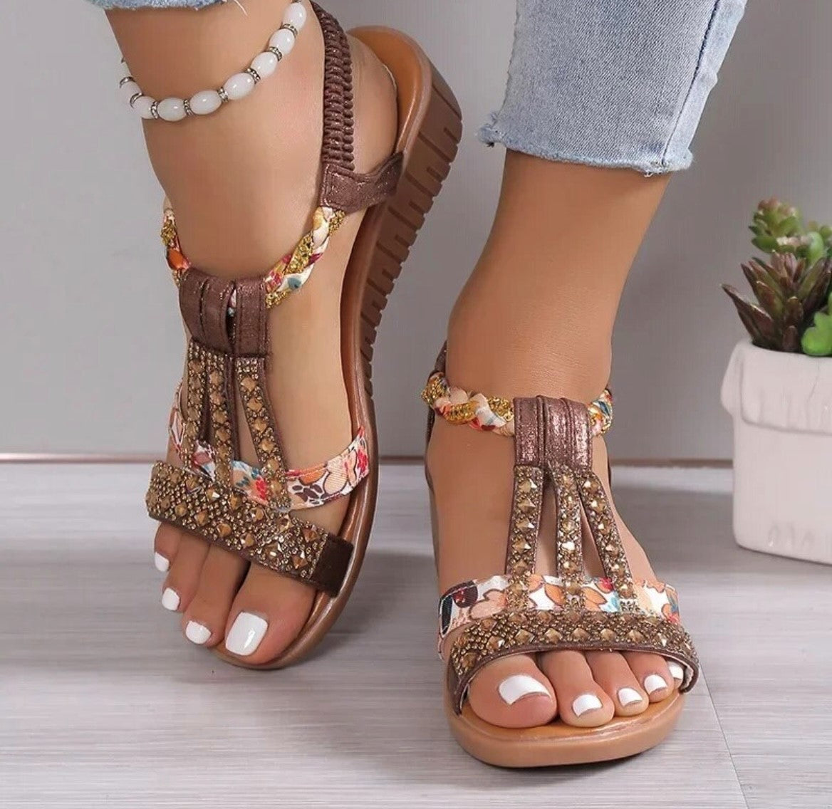 Lola Floral Sandals