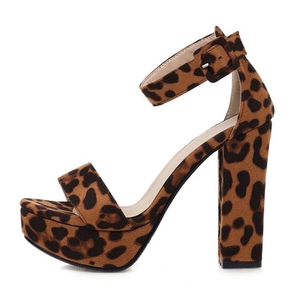 Layla Leopard Sandals