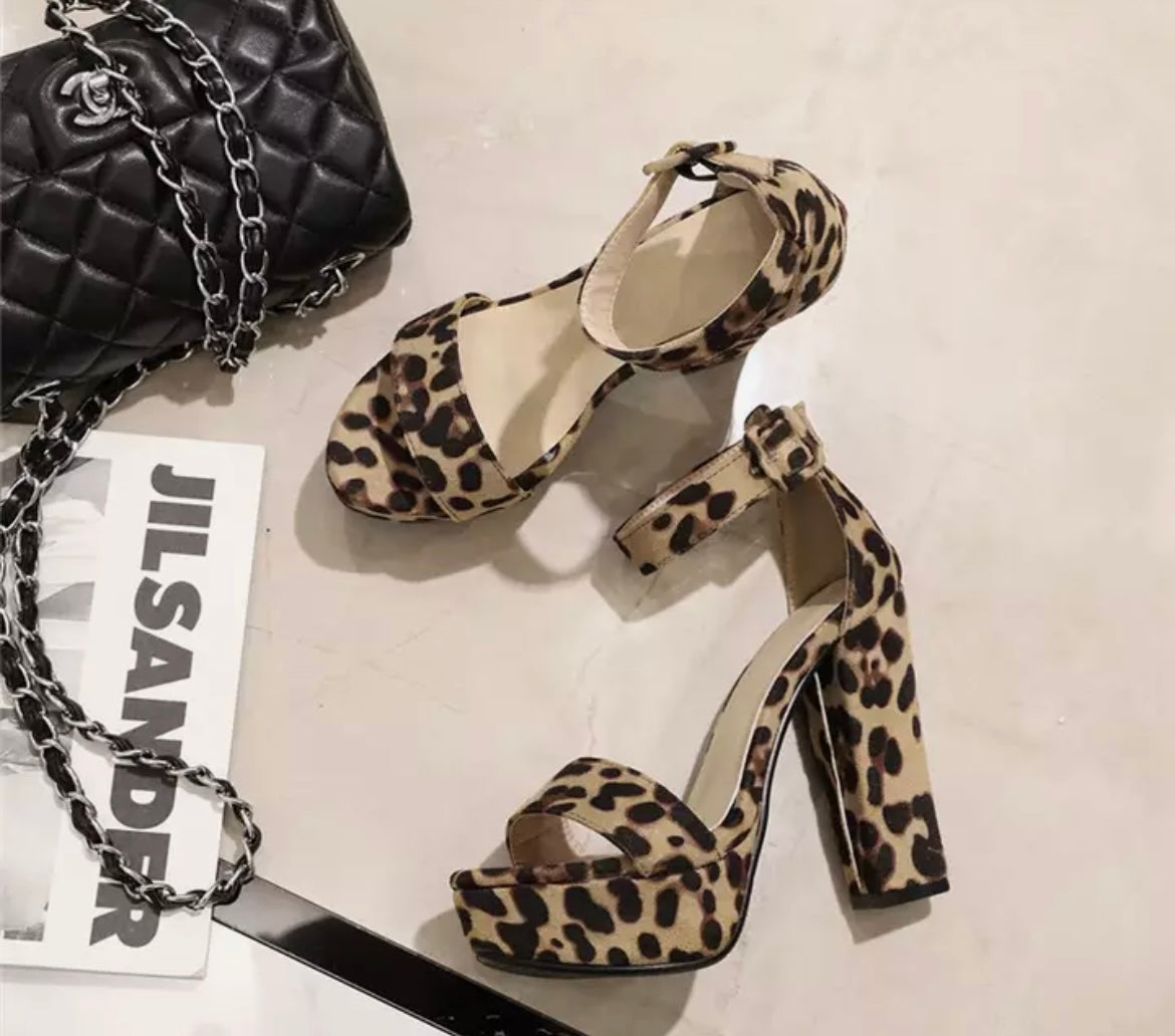 Layla Leopard Sandals